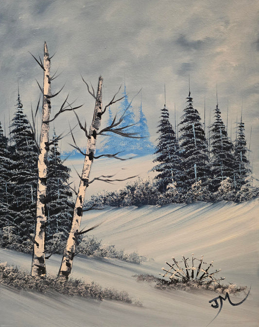 16x20 Winter Scene